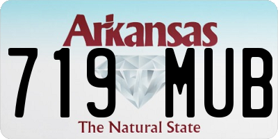 AR license plate 719MUB