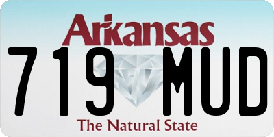 AR license plate 719MUD