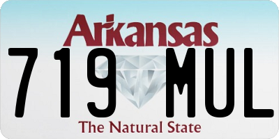 AR license plate 719MUL