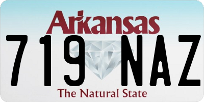 AR license plate 719NAZ