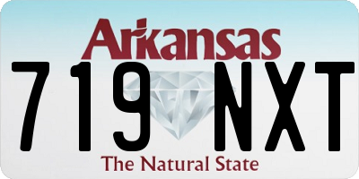 AR license plate 719NXT