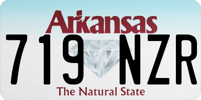 AR license plate 719NZR
