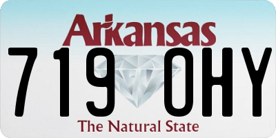 AR license plate 719OHY