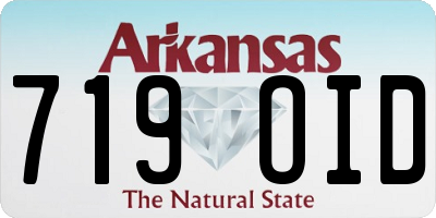 AR license plate 719OID