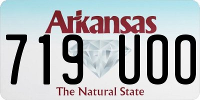 AR license plate 719UOO