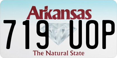 AR license plate 719UOP