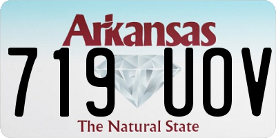 AR license plate 719UOV
