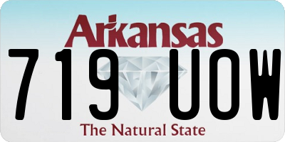 AR license plate 719UOW