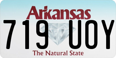 AR license plate 719UOY