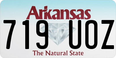 AR license plate 719UOZ