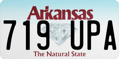 AR license plate 719UPA