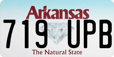 AR license plate 719UPB