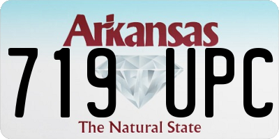 AR license plate 719UPC