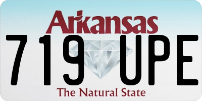 AR license plate 719UPE
