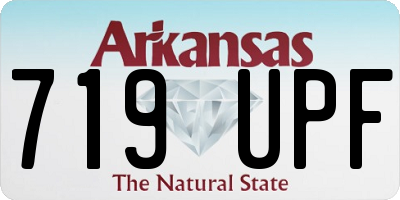 AR license plate 719UPF