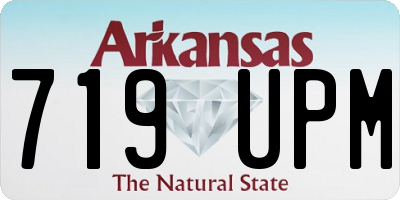 AR license plate 719UPM