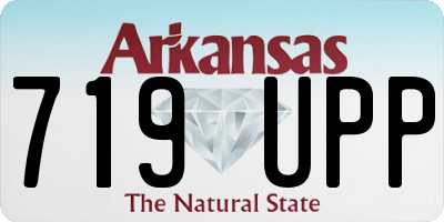 AR license plate 719UPP