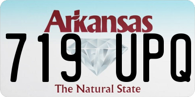 AR license plate 719UPQ