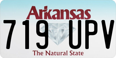 AR license plate 719UPV