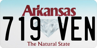 AR license plate 719VEN