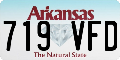 AR license plate 719VFD