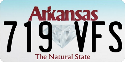 AR license plate 719VFS