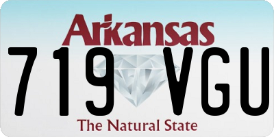 AR license plate 719VGU