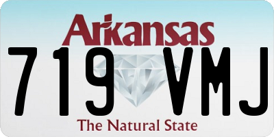 AR license plate 719VMJ