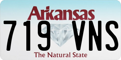 AR license plate 719VNS