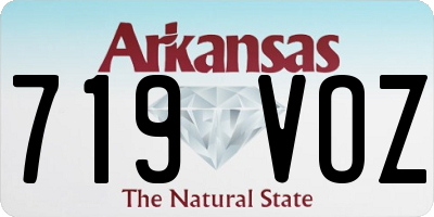 AR license plate 719VOZ