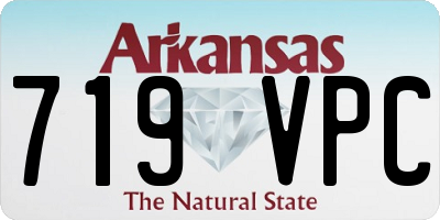 AR license plate 719VPC