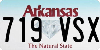 AR license plate 719VSX