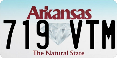 AR license plate 719VTM
