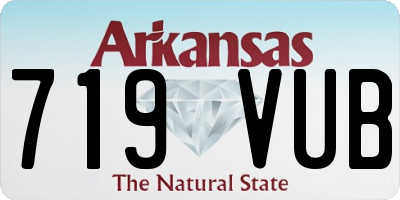 AR license plate 719VUB