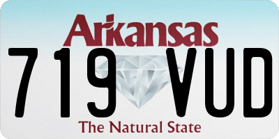 AR license plate 719VUD