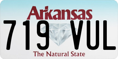 AR license plate 719VUL