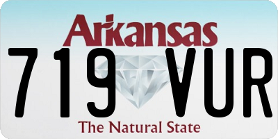 AR license plate 719VUR