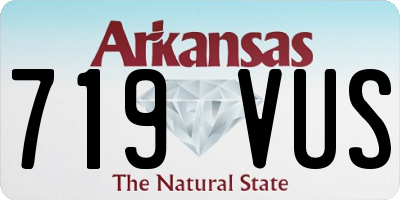 AR license plate 719VUS