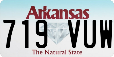 AR license plate 719VUW