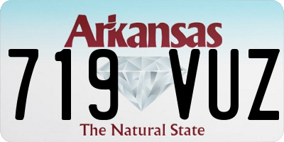 AR license plate 719VUZ