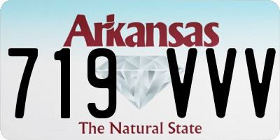 AR license plate 719VVV