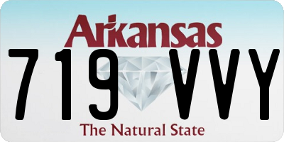 AR license plate 719VVY