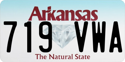 AR license plate 719VWA