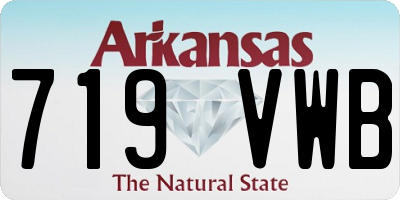 AR license plate 719VWB