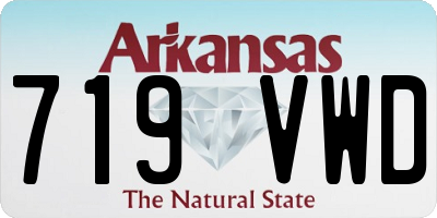 AR license plate 719VWD