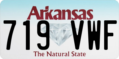 AR license plate 719VWF