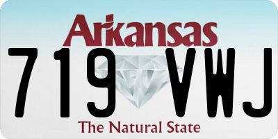 AR license plate 719VWJ
