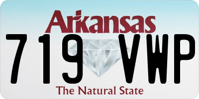 AR license plate 719VWP
