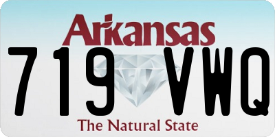 AR license plate 719VWQ