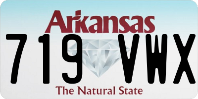AR license plate 719VWX